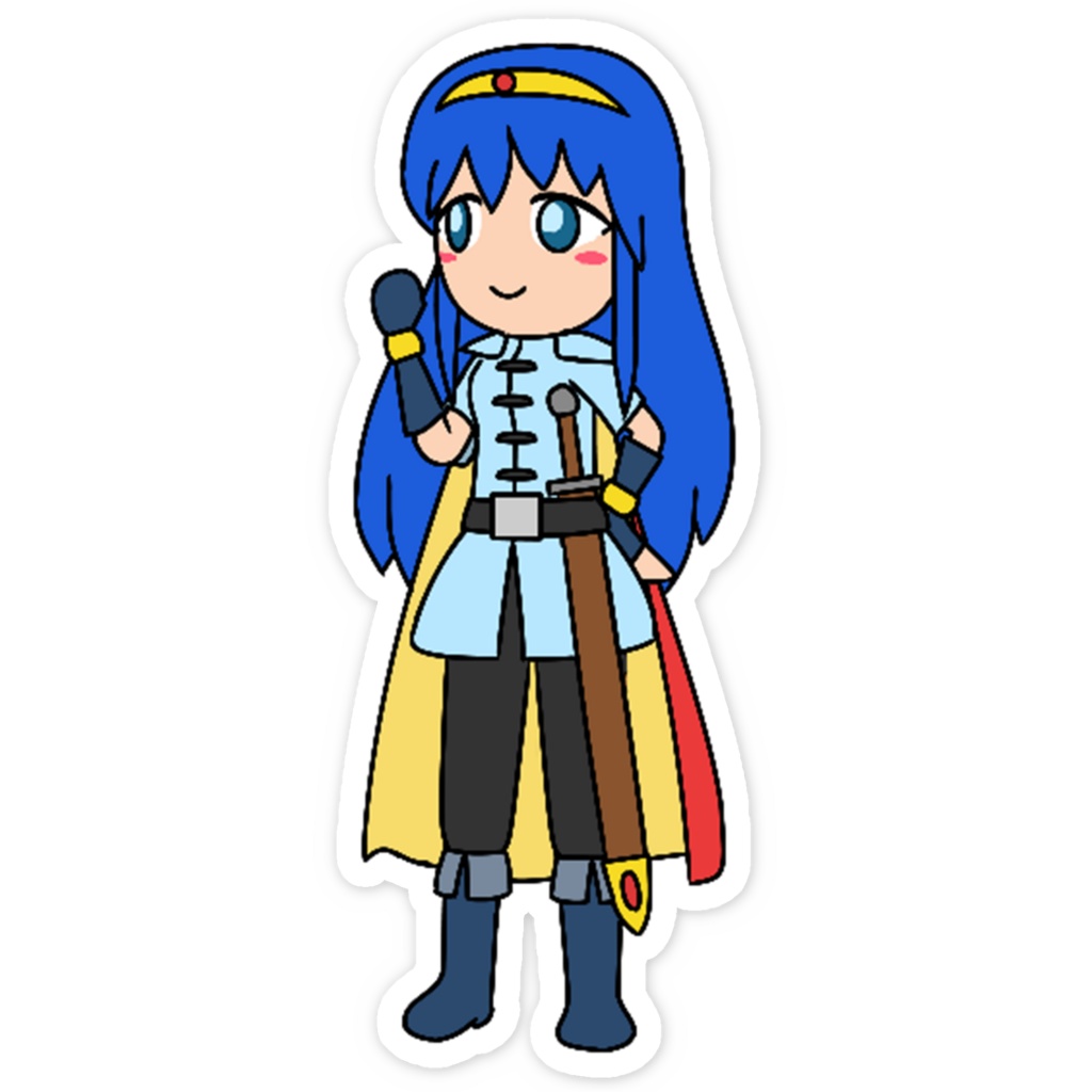 スマホステッカー 「少女」