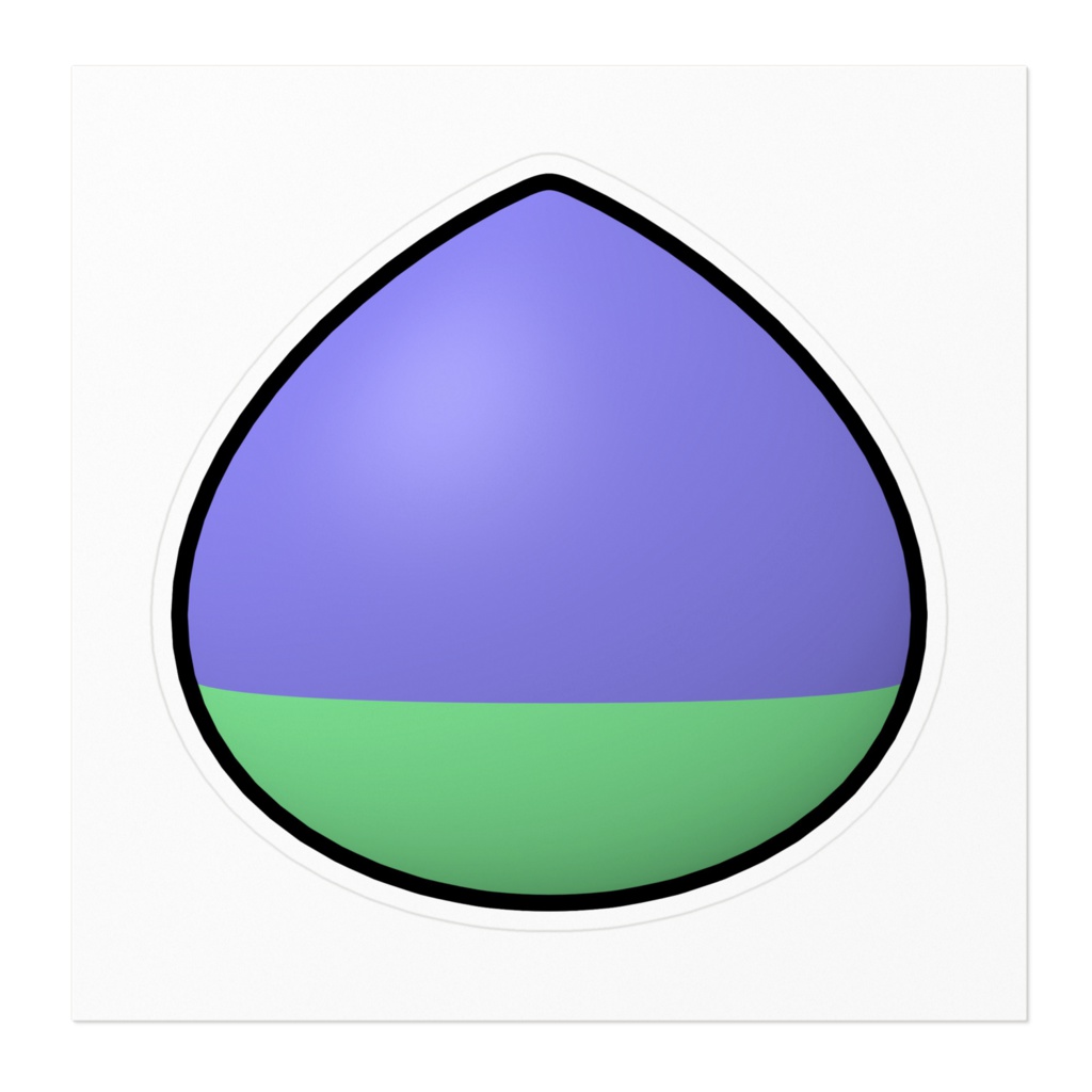 色の変わった栗のステッカー / ''Color Changed Chestnut'' Sticker