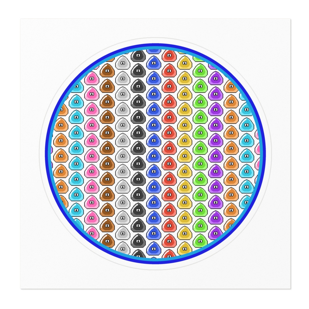 ドットスライムのステッカー / Dot-slime Sticker