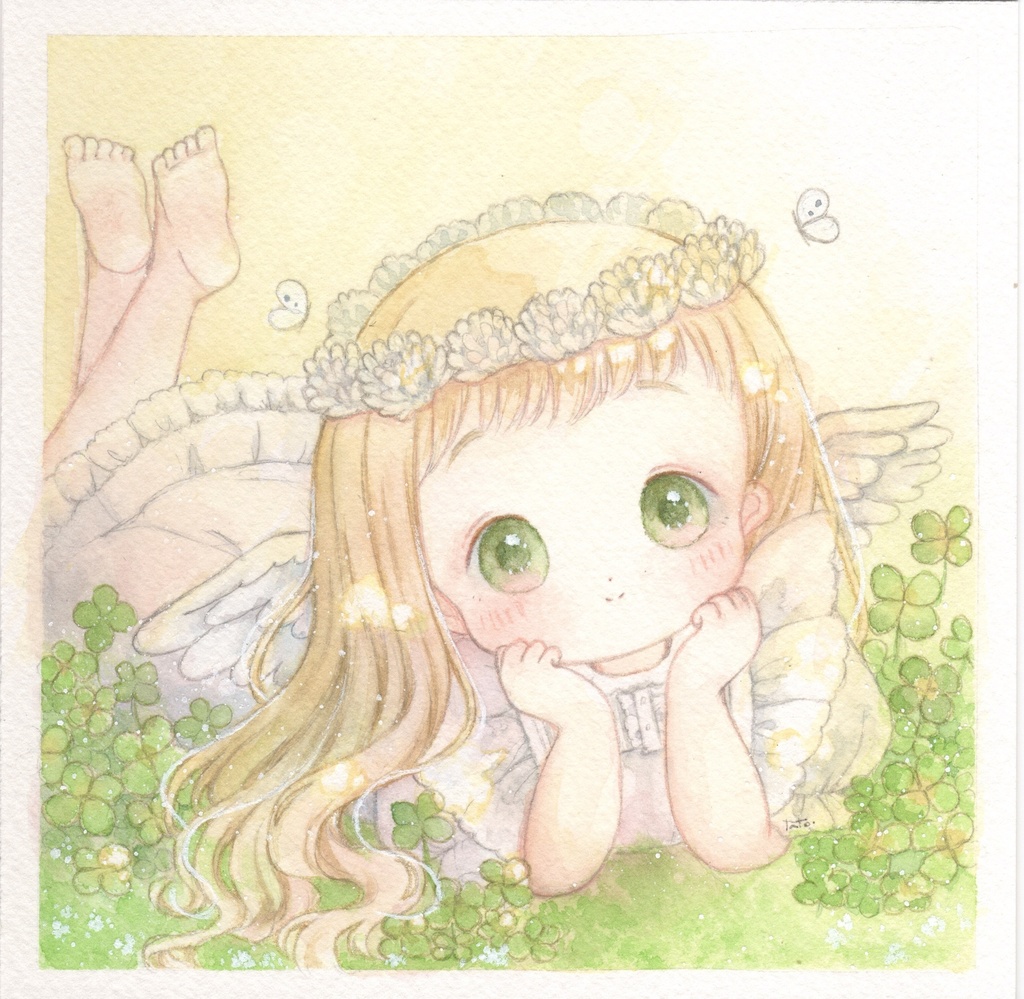 【額装原画】安らぎの天使