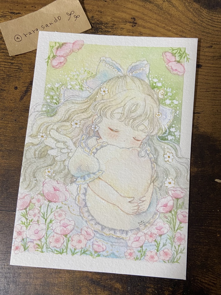 【額装原画】夢見る天使