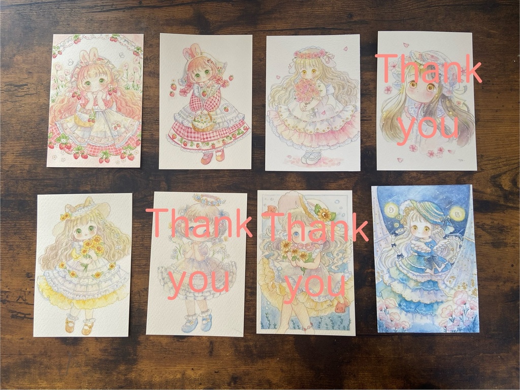 【フレームレス原画】ハガキサイズ