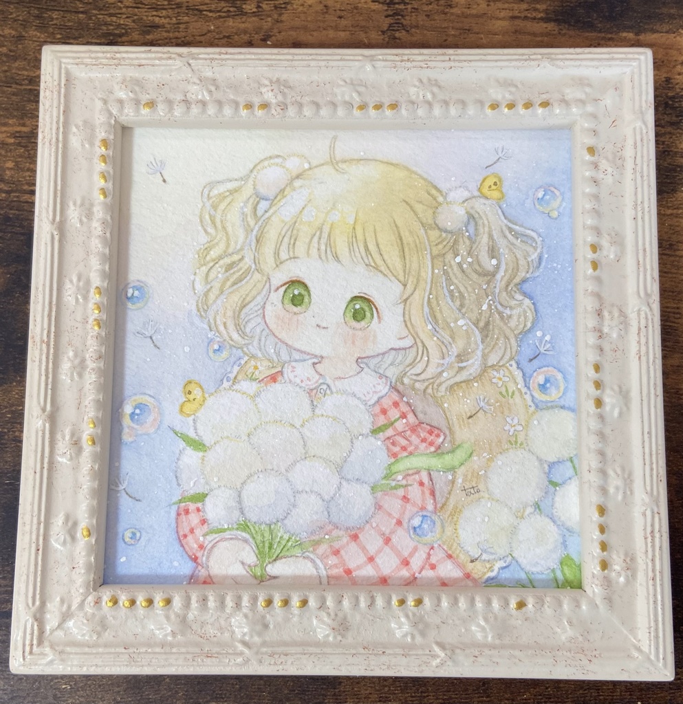 【額装原画】春風