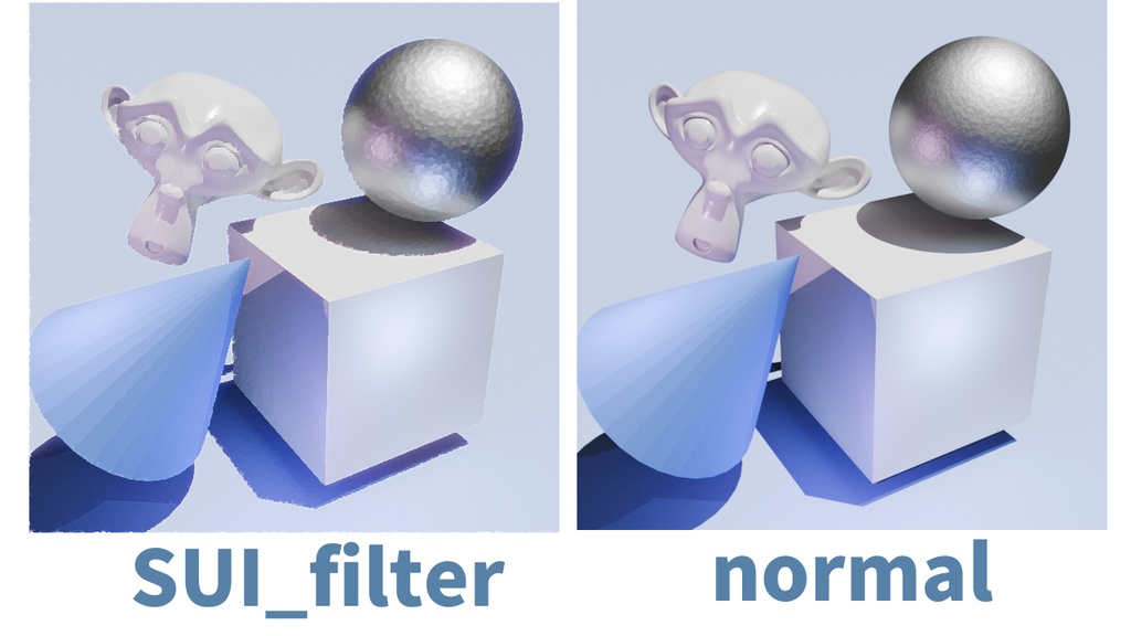 SUI_filter:Blender用イラスト化フィルター
