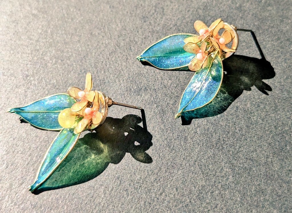 金木犀のピアス