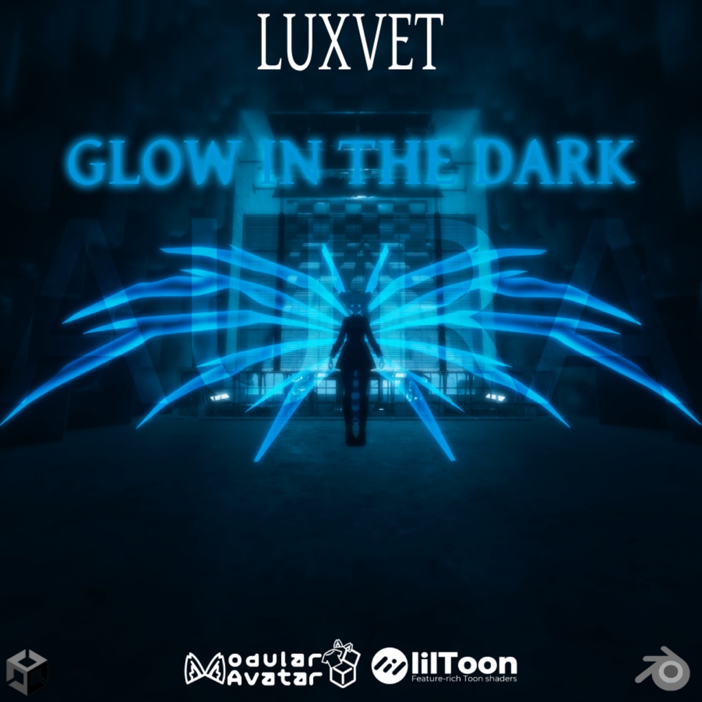 SCI FI AURA WINGS【Aura Wings, MA, Liltoon, Fully customizable】【オーラウィング Modular Avatar対応 Liltoon対応 フルカスタマイズ可能】