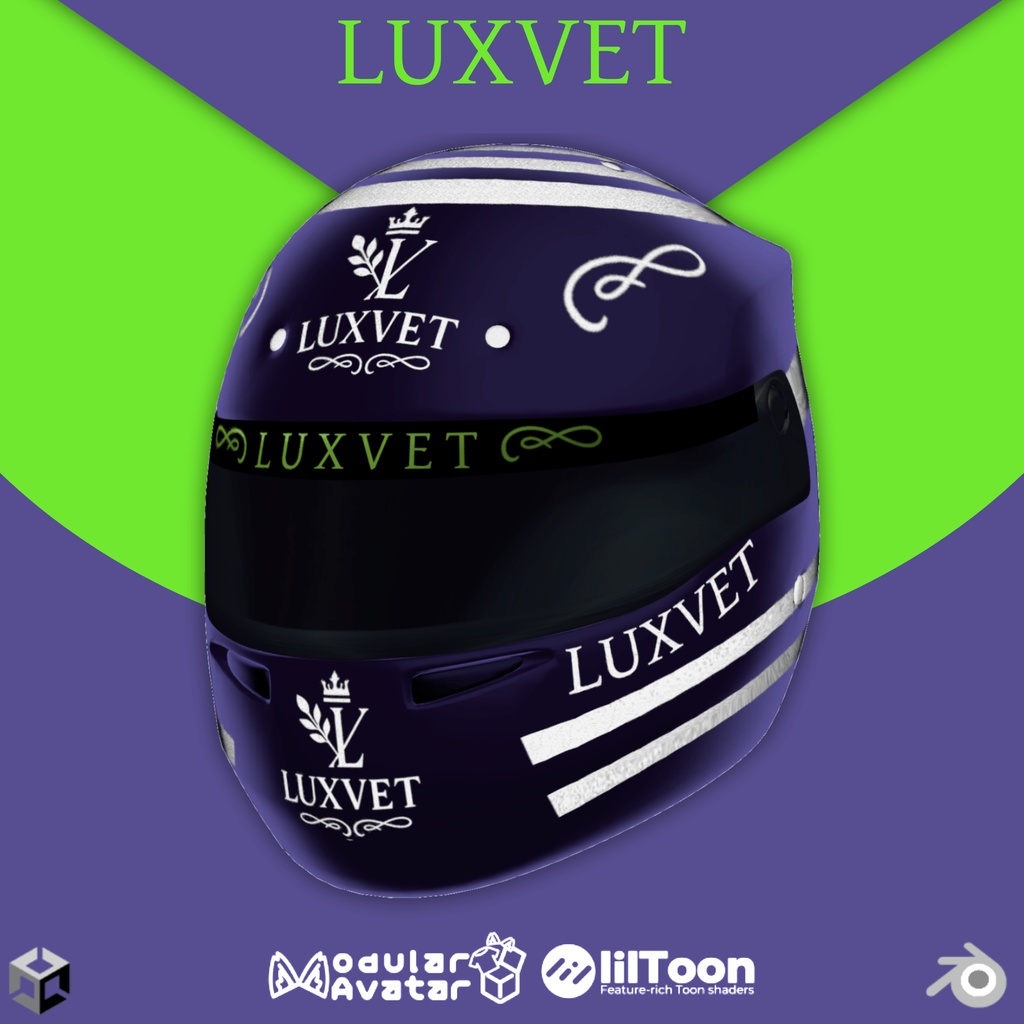 【LUXVET RACING HELMET COLLECTION 【 LUXVET レーシングヘルメットコレクション 【MA対応 Liltoon対応 カスタマイズ可能】