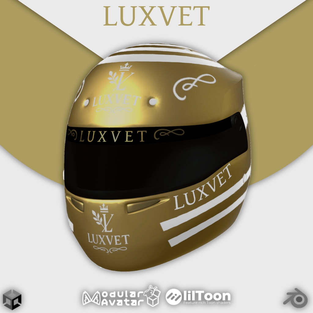 【LUXVET RACING HELMET COLLECTION 【 LUXVET レーシングヘルメットコレクション 【MA対応 Liltoon対応 カスタマイズ可能】