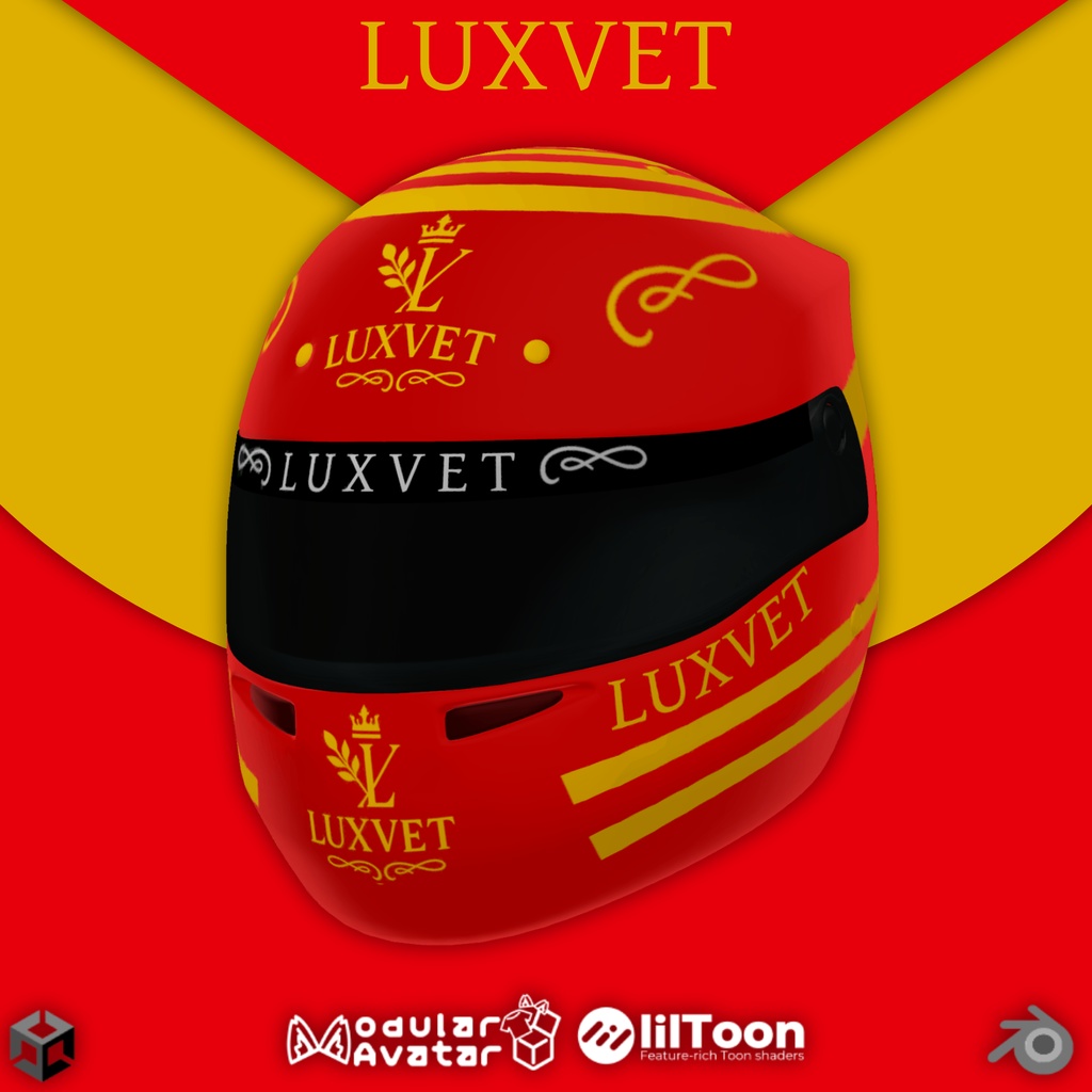 【LUXVET RACING HELMET COLLECTION 【 LUXVET レーシングヘルメットコレクション 【MA対応 Liltoon対応 カスタマイズ可能】