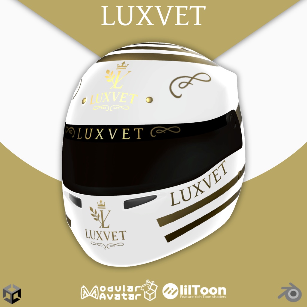 【LUXVET RACING HELMET COLLECTION 【 LUXVET レーシングヘルメットコレクション 【MA対応 Liltoon対応 カスタマイズ可能】