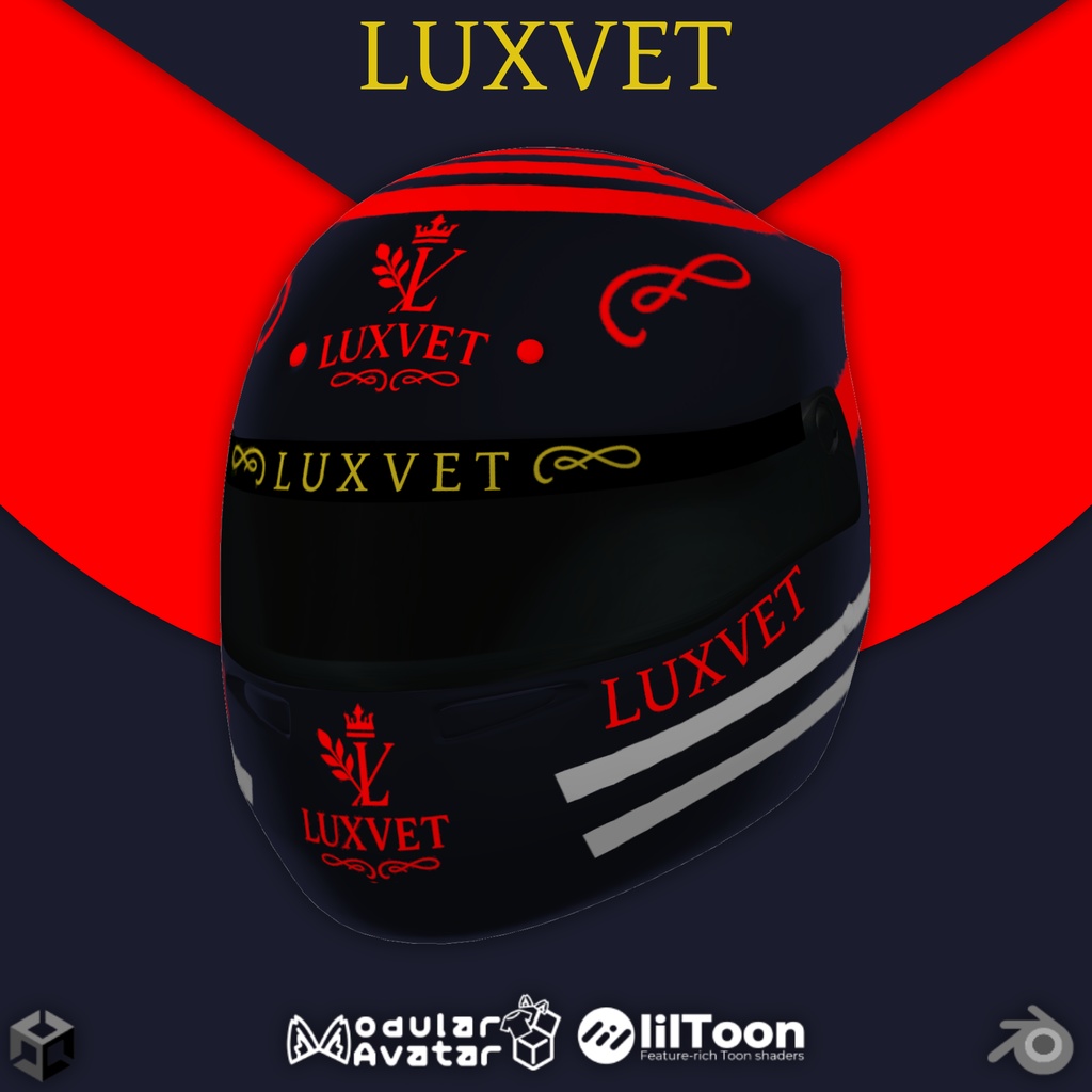 【LUXVET RACING HELMET COLLECTION 【 LUXVET レーシングヘルメットコレクション 【MA対応 Liltoon対応 カスタマイズ可能】