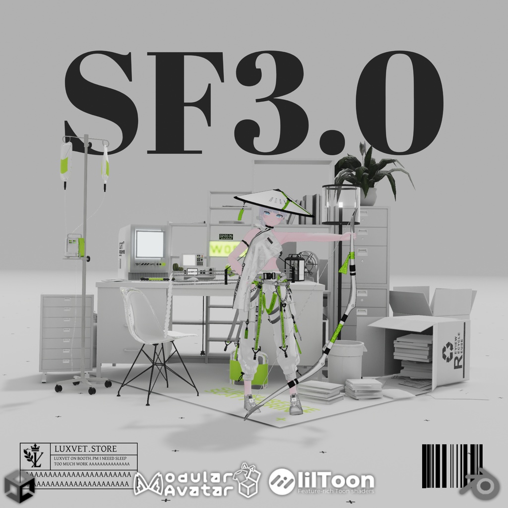 Luxvet SF3.0 Bow SCI FI【 Luxvet SF3.0 ボウ サイファイ】【MA対応 Liltoon対応 カスタマイズ可能】