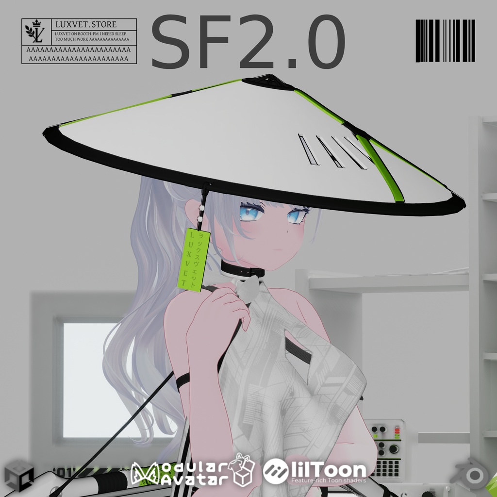 Luxvet SF2.0 Hat SCI FI【 Luxvet SF2.0 ハット サイファイ】【MA対応 Liltoon対応 カスタマイズ可能】