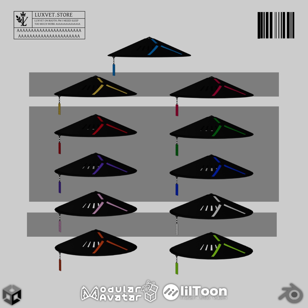 Luxvet SF2.0 Hat SCI FI【 Luxvet SF2.0 ハット サイファイ】【MA対応 Liltoon対応 カスタマイズ可能】