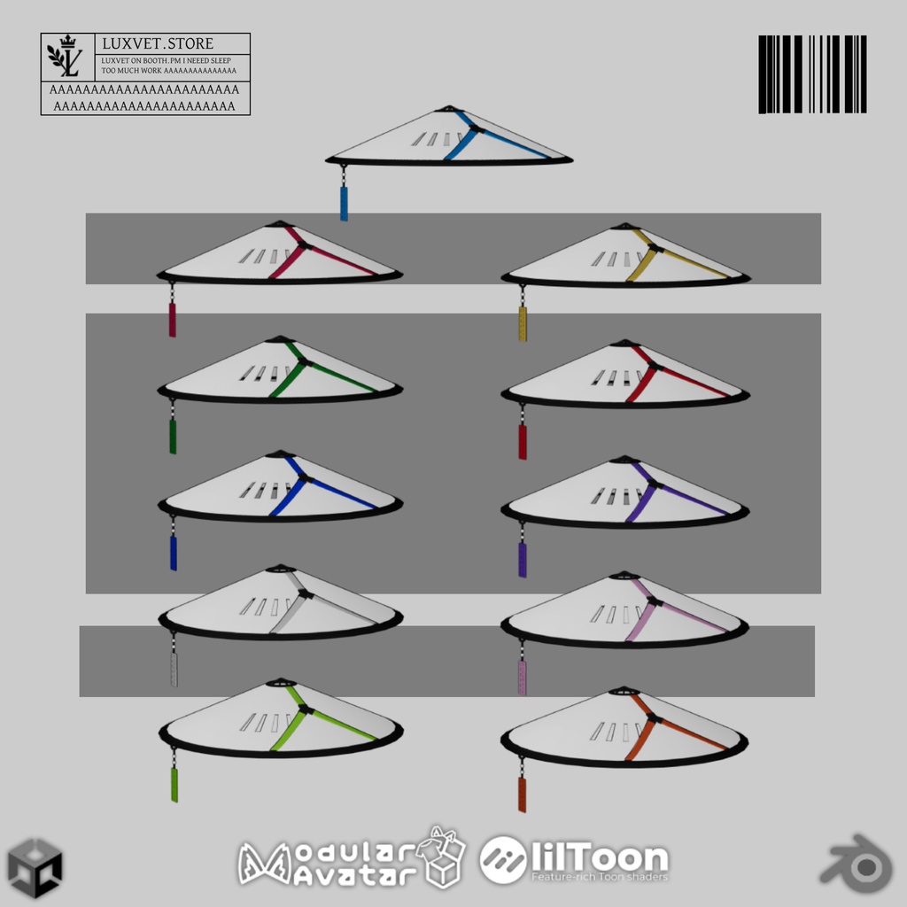 Luxvet SF2.0 Hat SCI FI【 Luxvet SF2.0 ハット サイファイ】【MA対応 Liltoon対応 カスタマイズ可能】