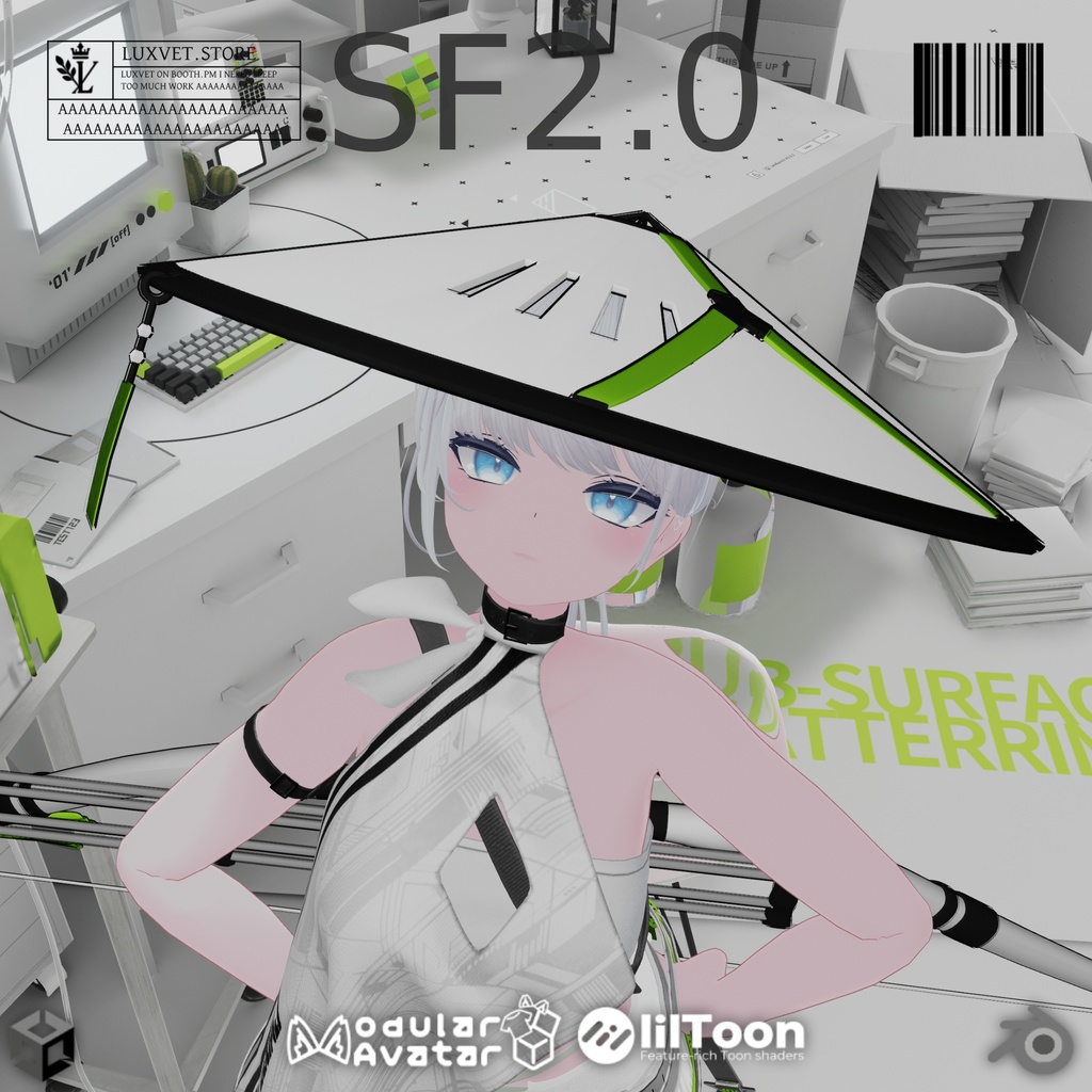Luxvet SF2.0 Hat SCI FI【 Luxvet SF2.0 ハット サイファイ】【MA対応 Liltoon対応 カスタマイズ可能】