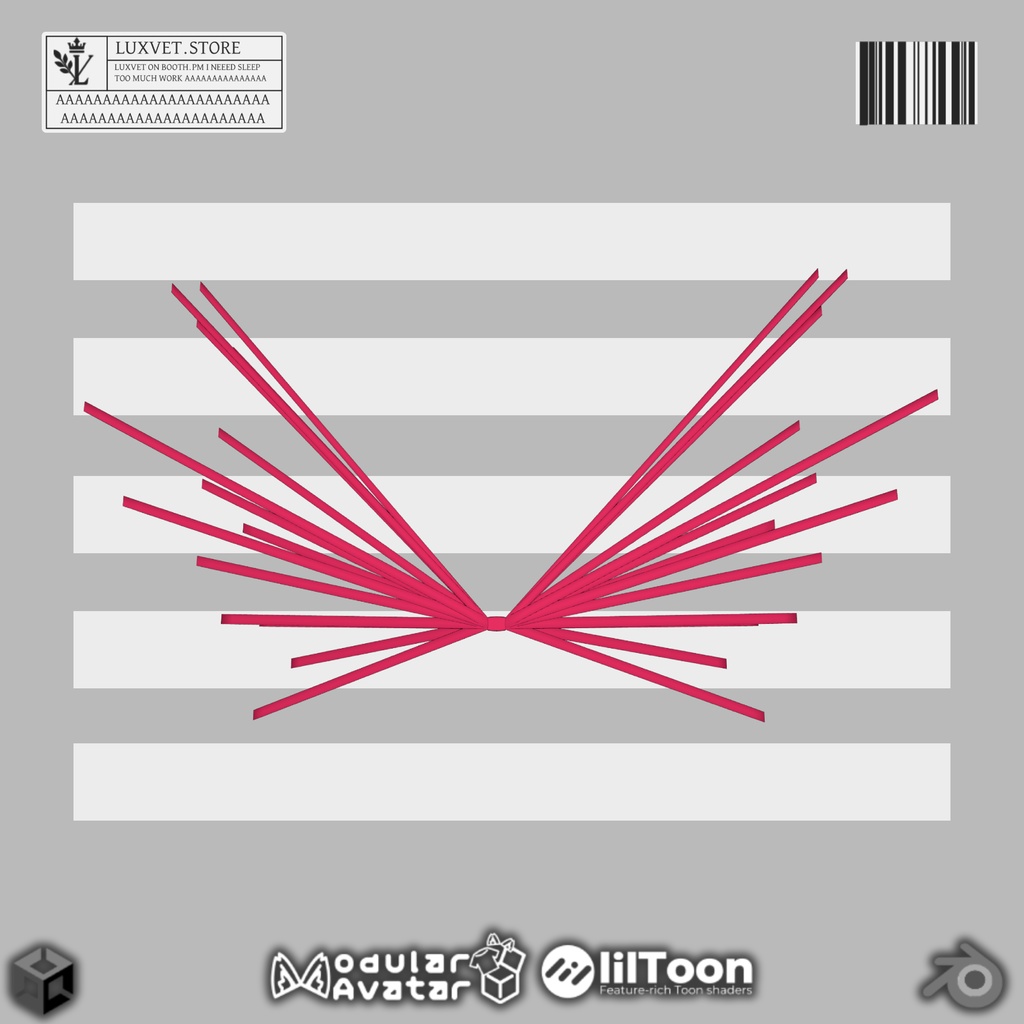 Luxvet SF5.0 Lattice Wings【 Luxvet SF5.0 ラティス ウィング】【MA対応 Liltoon対応 カスタマイズ可能】