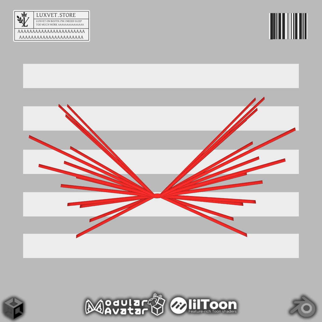 Luxvet SF5.0 Lattice Wings【 Luxvet SF5.0 ラティス ウィング】【MA対応 Liltoon対応 カスタマイズ可能】