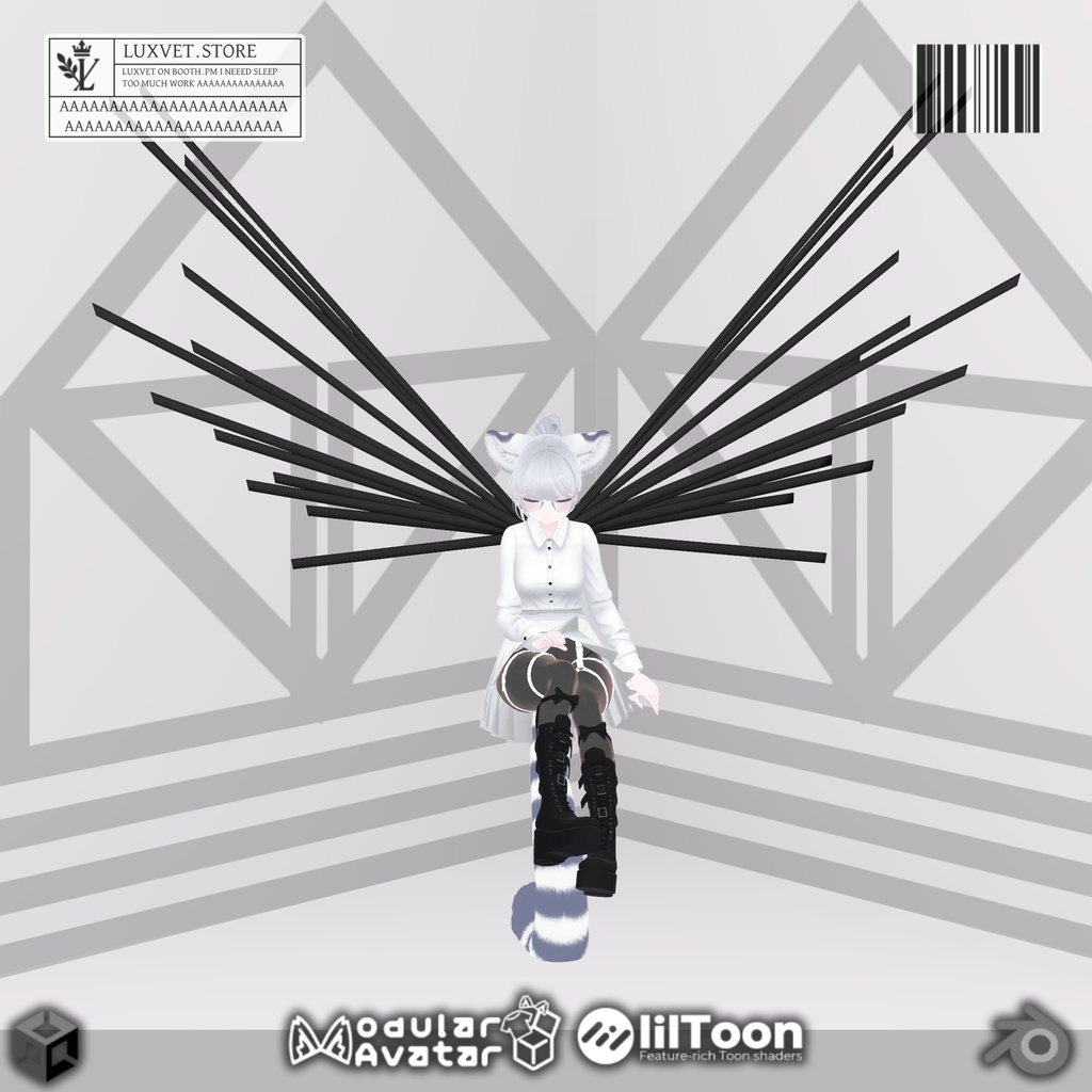 Luxvet SF5.0 Lattice Wings【 Luxvet SF5.0 ラティス ウィング】【MA対応 Liltoon対応 カスタマイズ可能】