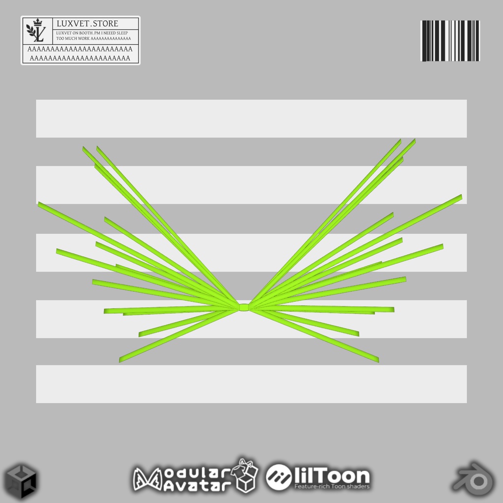 Luxvet SF5.0 Lattice Wings【 Luxvet SF5.0 ラティス ウィング】【MA対応 Liltoon対応 カスタマイズ可能】