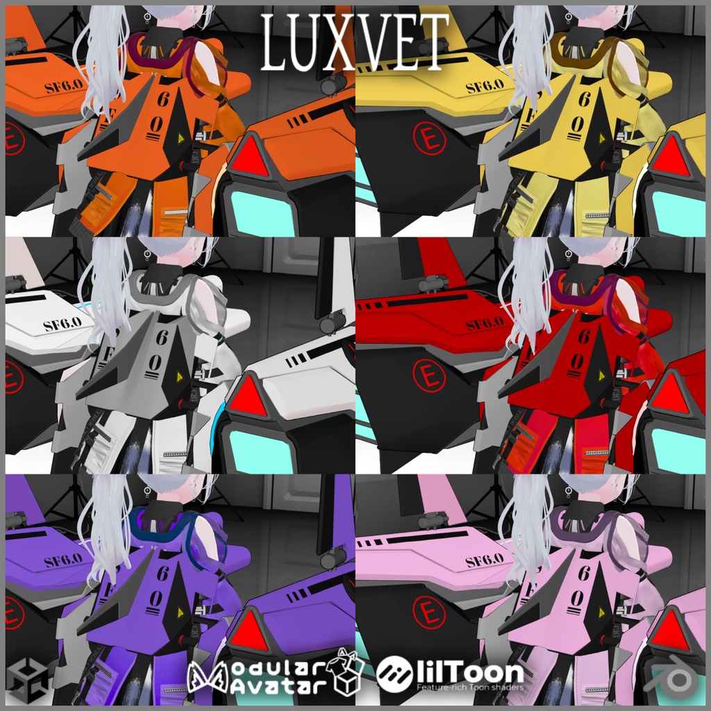 Luxvet SF6.0 Neon Phalanx【 Luxvet SF6.0 ネオンファランクス】【MA対応 Liltoon対応 カスタマイズ可能】
