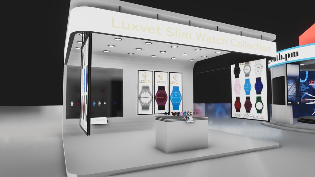 Luxvet Booth Set Collection【 Luxvet ブースセットコレクション】【Unity対応 クリエイター向け ワールドアセット】