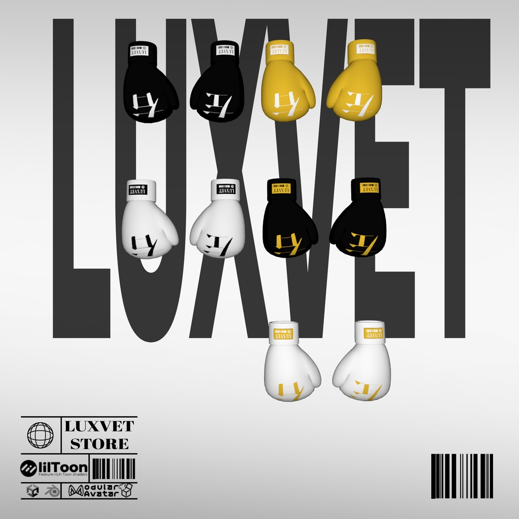 Luxvet Boxing Gloves【 Luxvet ボクシンググローブ】【MA対応 Liltoon対応 カスタマイズ可能】