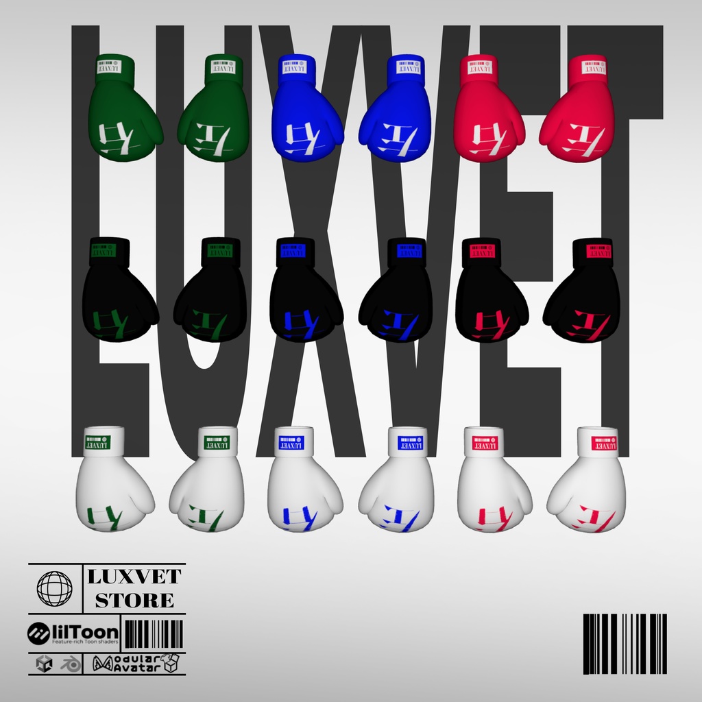 Luxvet Boxing Gloves【 Luxvet ボクシンググローブ】【MA対応 Liltoon対応 カスタマイズ可能】