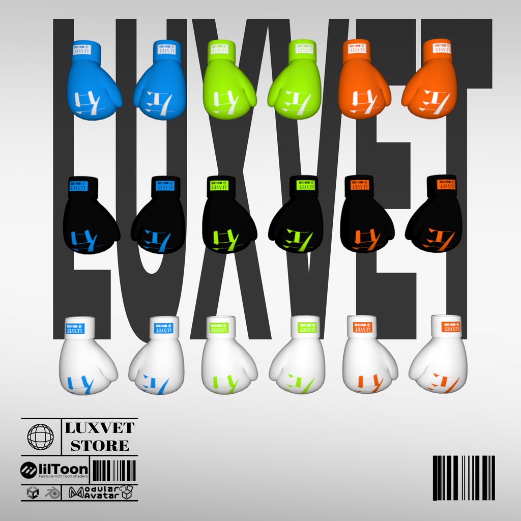 Luxvet Boxing Gloves【 Luxvet ボクシンググローブ】【MA対応 Liltoon対応 カスタマイズ可能】