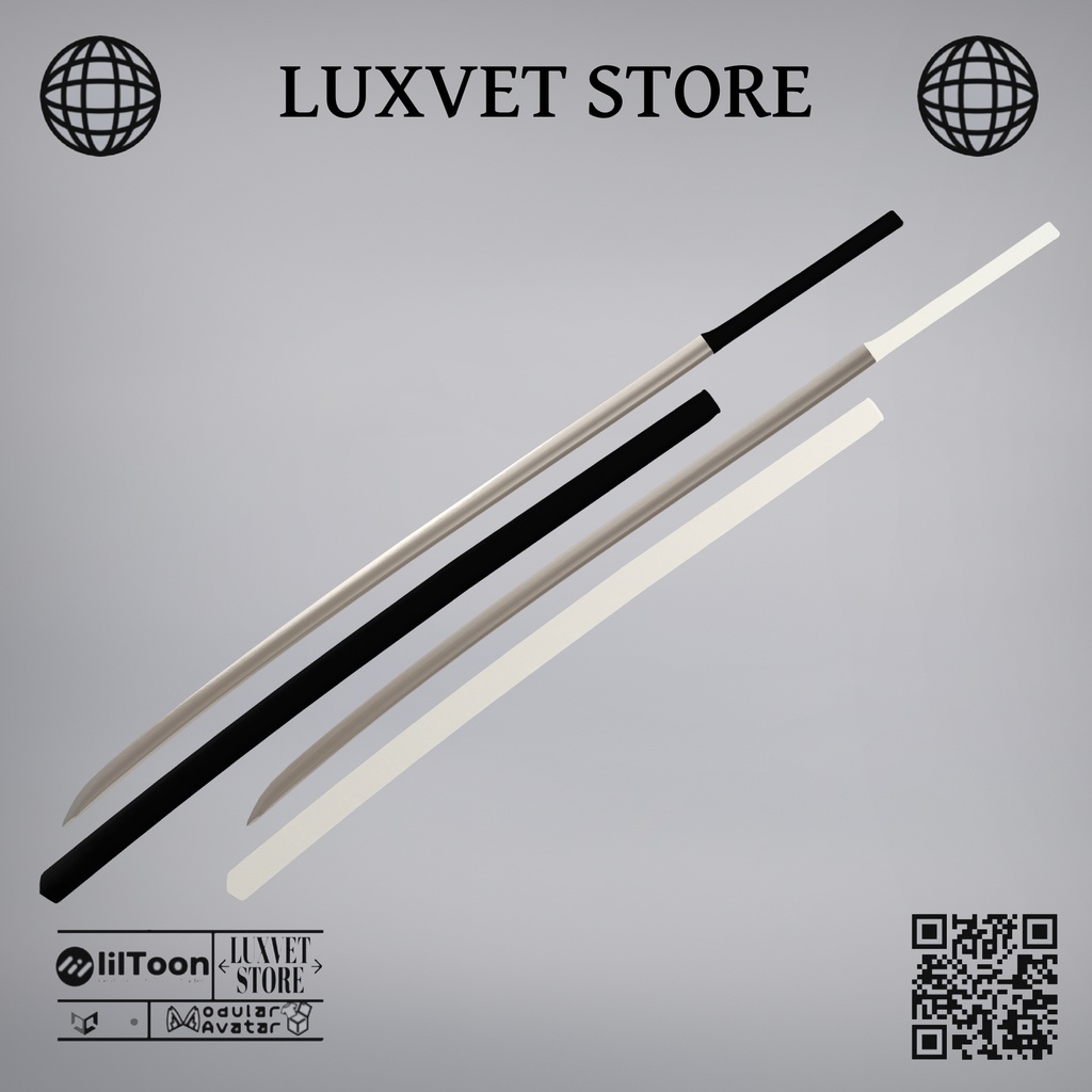 Luxvet 刀・手裂【Luxvet Katana・Tear】【Free】【Liltoon対応 / MA対応 / カスタマイズ可能】