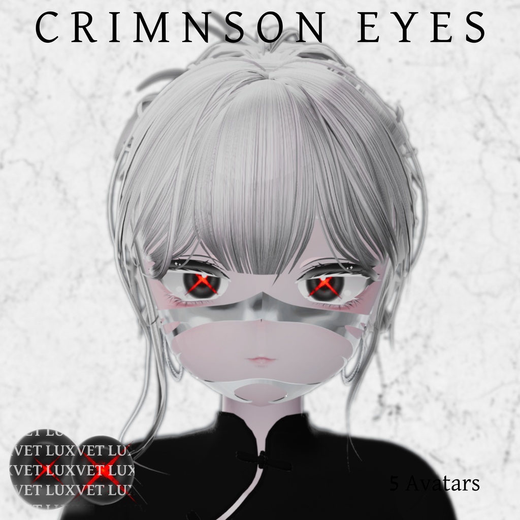 Crimson Eyes【5アバター対応 / アイテクスチャ】