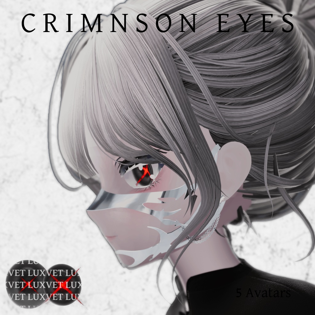 Crimson Eyes【5アバター対応 / アイテクスチャ】