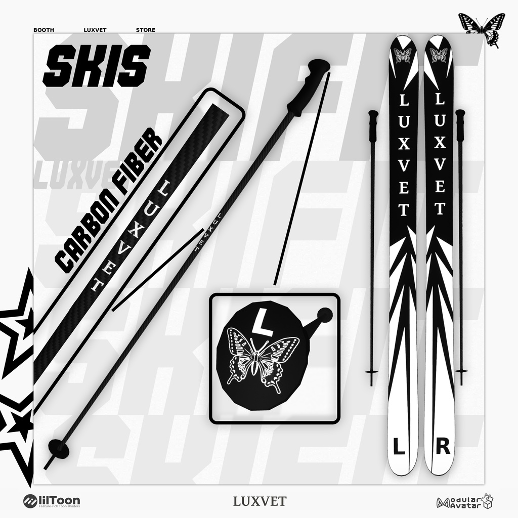 SKI FIT フルスキーアウトフィット | フルRGB対応 | 12アバター対応 | liltoon・Modular Avatar対応 | SKI FIT Full Ski Outfit | Full RGB Support | Supports 12 Avatars | Compatible with Liltoon and Modular Avatars