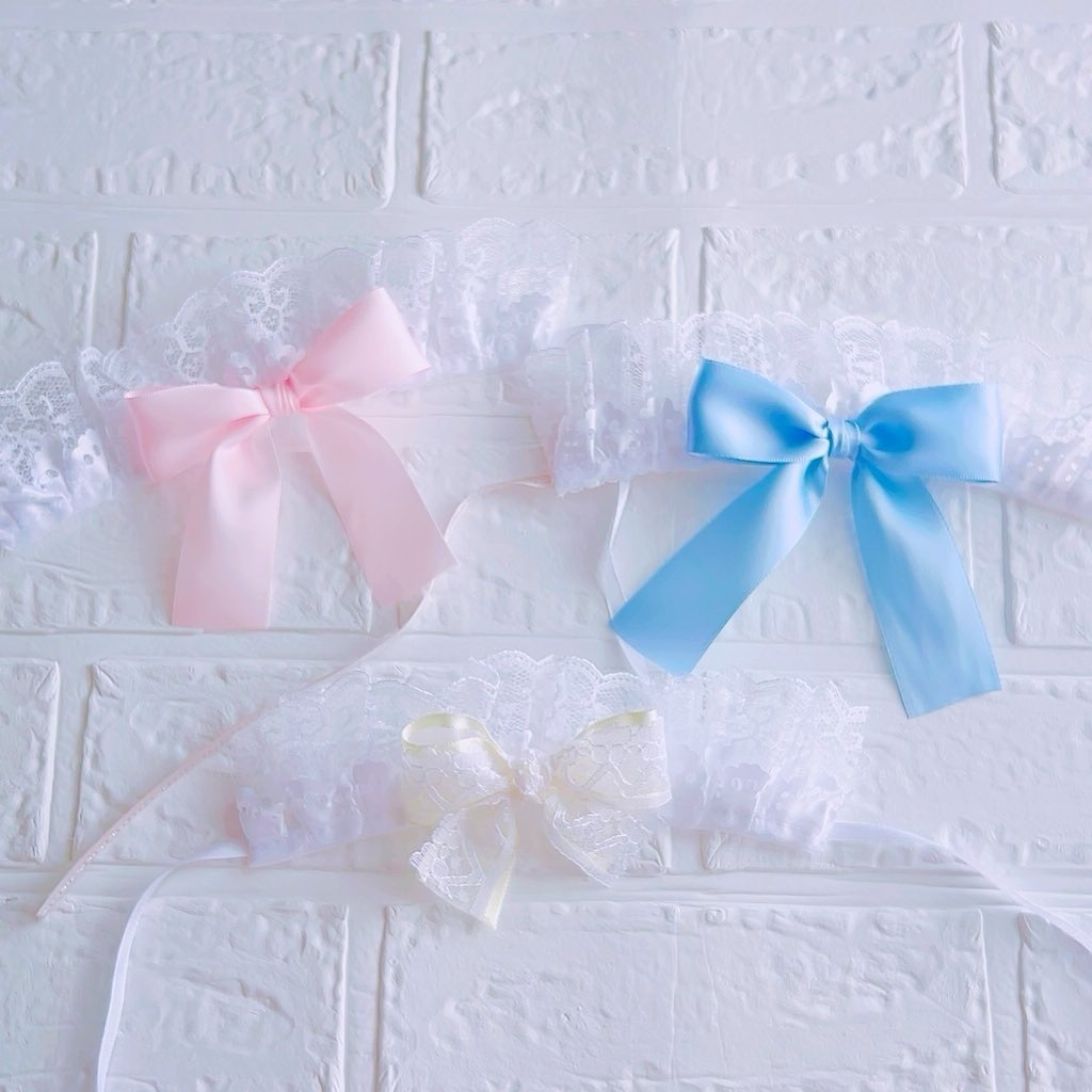 おリボンヘッドドレス