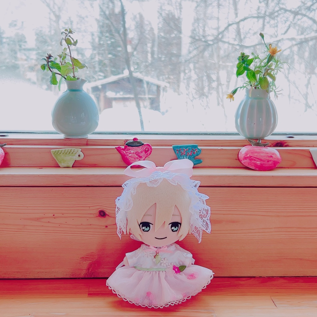 おリボンヘッドドレス