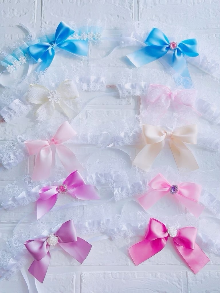 おリボンヘッドドレス