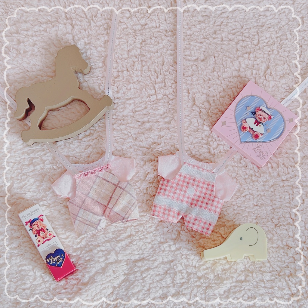 🤍いちごくりーむサロペット🤍