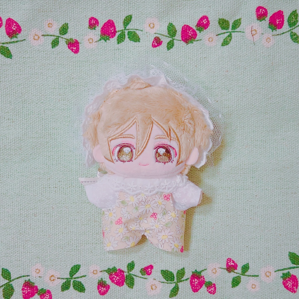 smallレースヘッドドレス.⋆𝜗𝜚10-12cmぬい・もちマス・おまんじゅう用