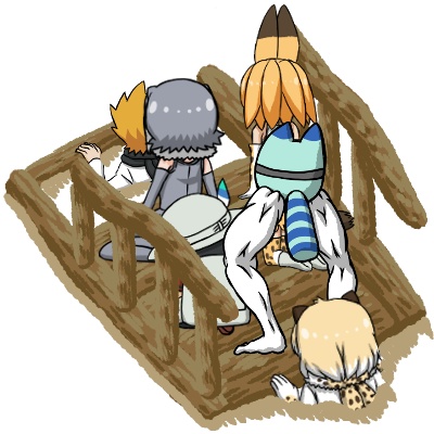 ver1.0おーうの手描きけもフレ2話パート3と4の素材集