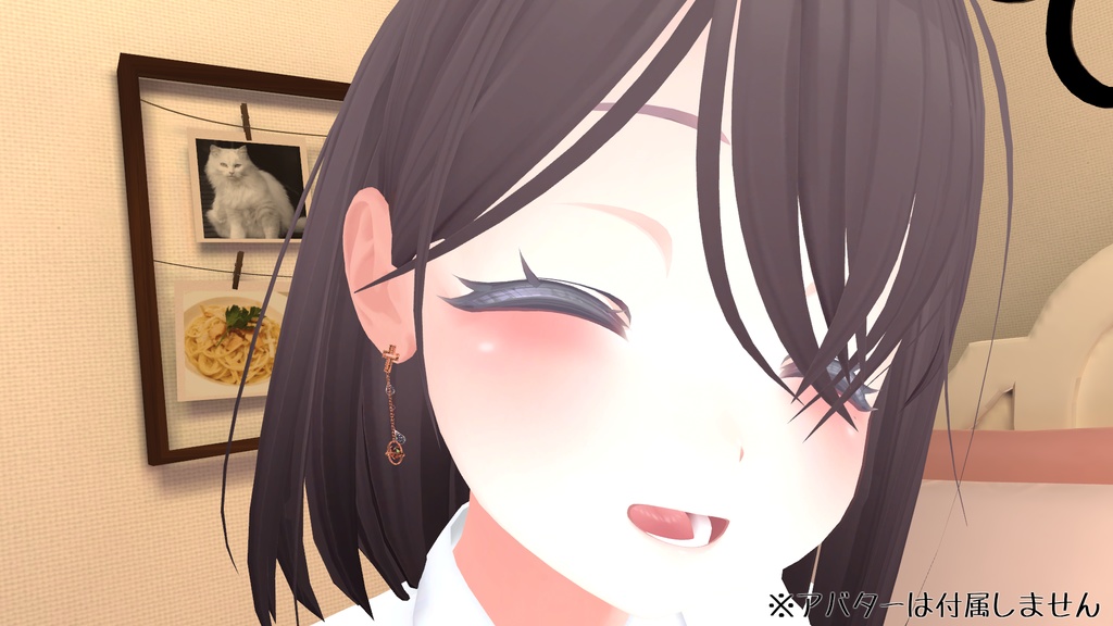 【VRC想定】ゆらゆら揺れるピアス&リングセット【PB対応】