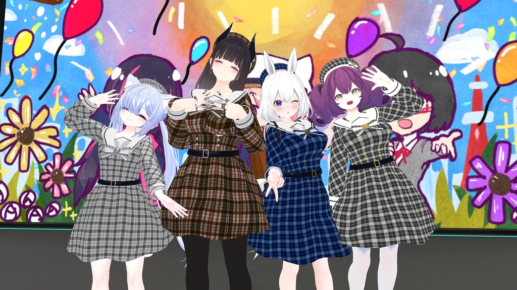 【14色セット】セーラーワンピ【複数アバター対応】