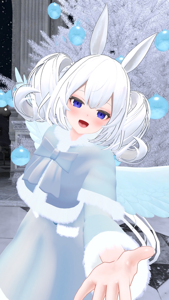 ファーコート&角(パーティクル付き)【複数アバター対応】