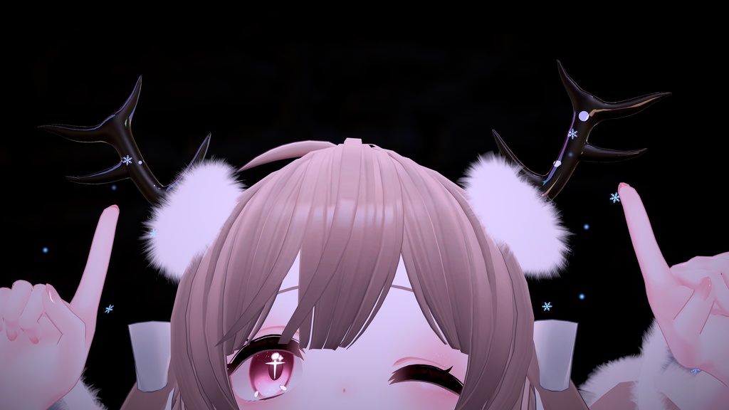 ファーコート&角(パーティクル付き)【複数アバター対応】