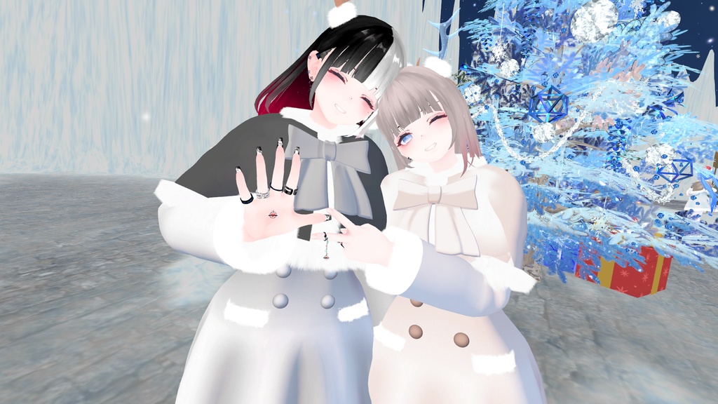 ファーコート&角(パーティクル付き)【複数アバター対応】