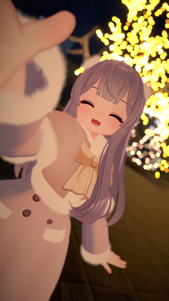 ファーコート&角(パーティクル付き)【複数アバター対応】