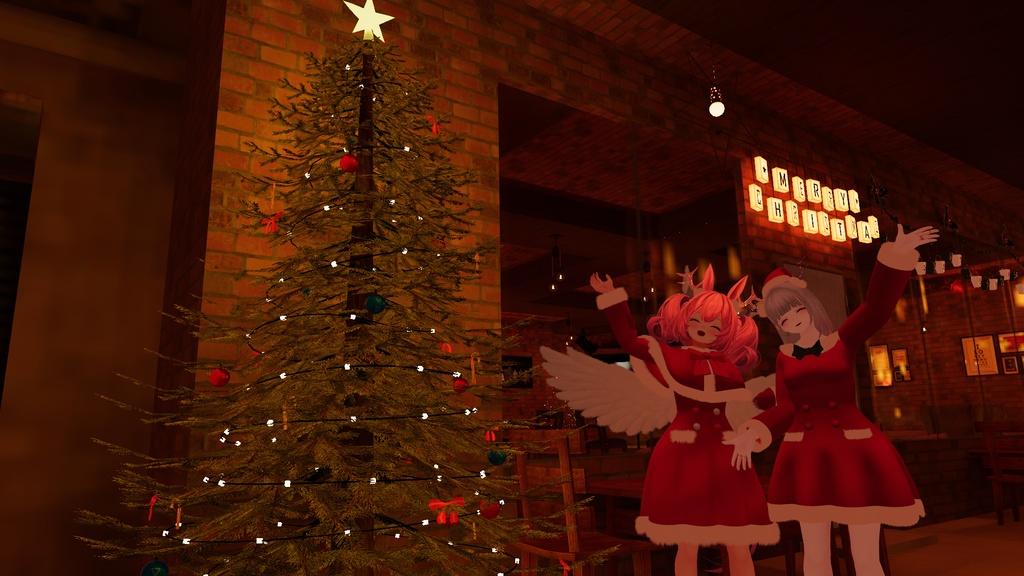 ファーコート&角(パーティクル付き)【複数アバター対応】