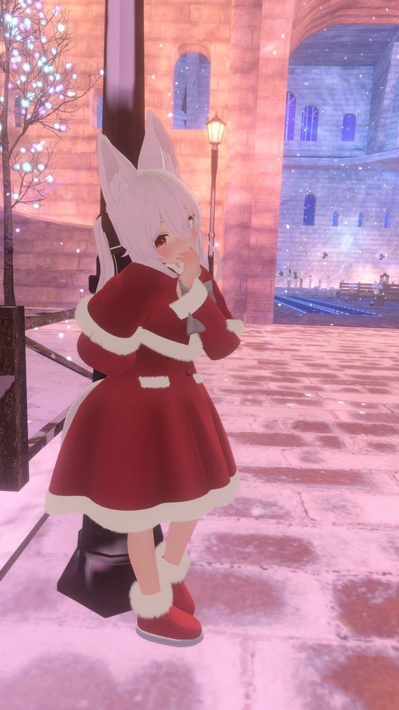 ファーコート&角(パーティクル付き)【複数アバター対応】