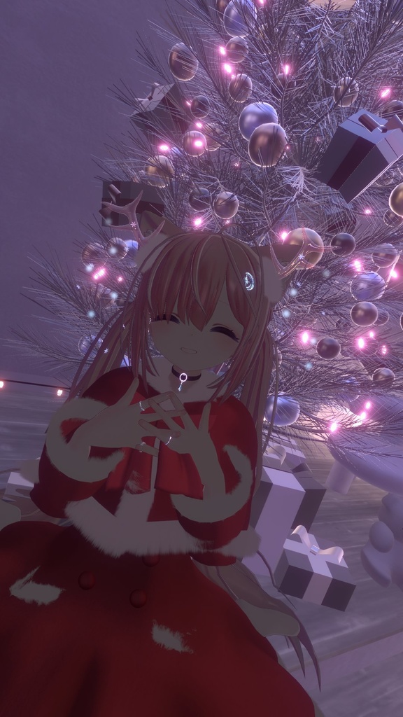 ファーコート&角(パーティクル付き)【複数アバター対応】