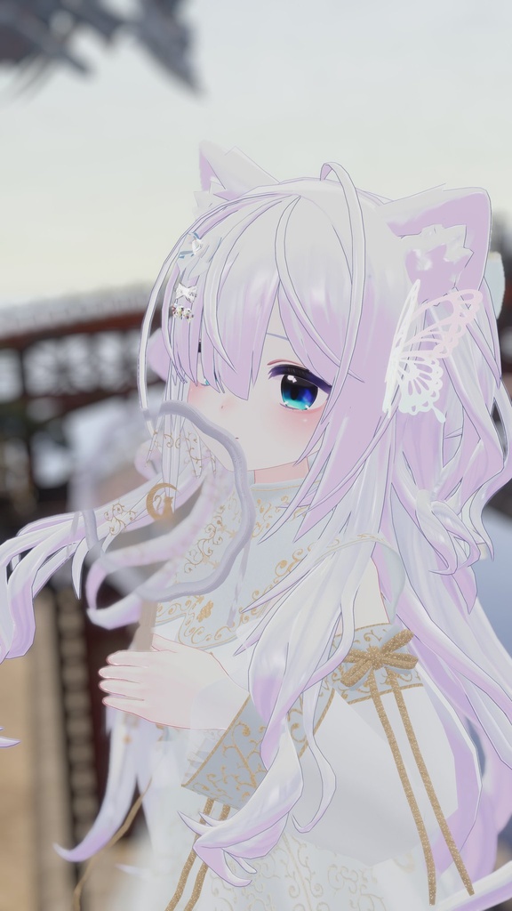 山水画の中華風ドレス【複数アバター対応】