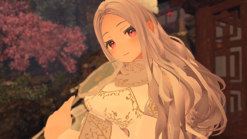 山水画の中華風ドレス【複数アバター対応】